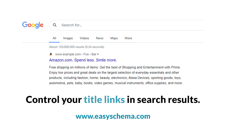 Control your title links in search results