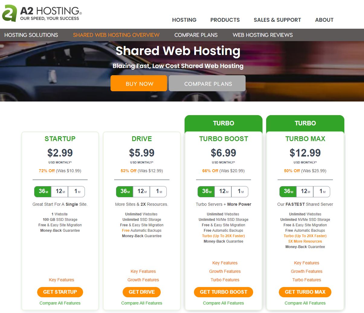 webhosting a2host